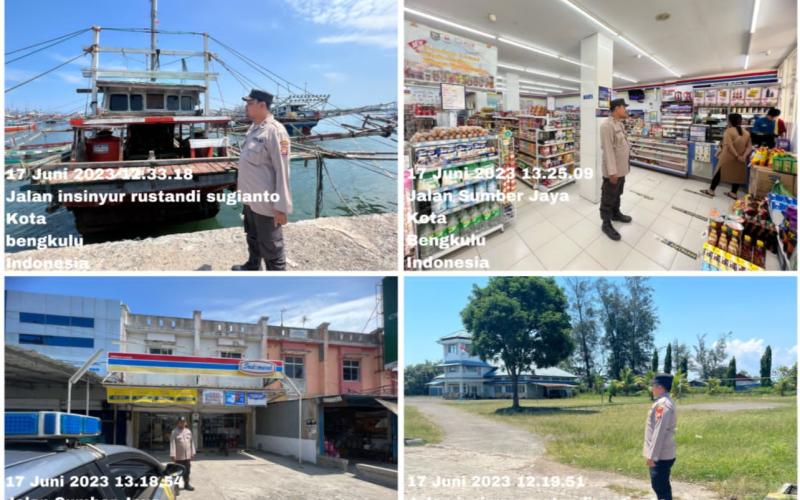 Patroli KRYD, Personel Polsek KSKP Pulau Baai di Kawasan Pelabuhan