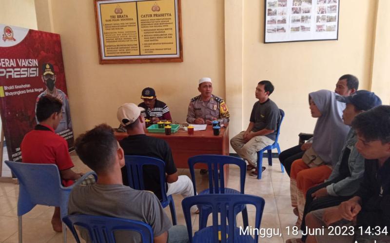Gelar Problem Solving, Bhabinkamtibmas Mediasi Kasus Pencurian