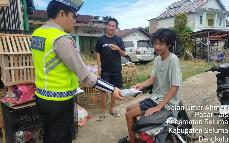 Turjawali Sat Lantas Polres Seluma Patroli di Wilayah Hukum Polres Seluma