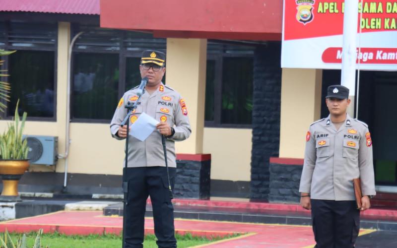 Apel Bersama, Kapolres BS Berikan Arahan kepada Polisi RW Wujudkan Kamtibmas yang Nyaman dan Kondusif