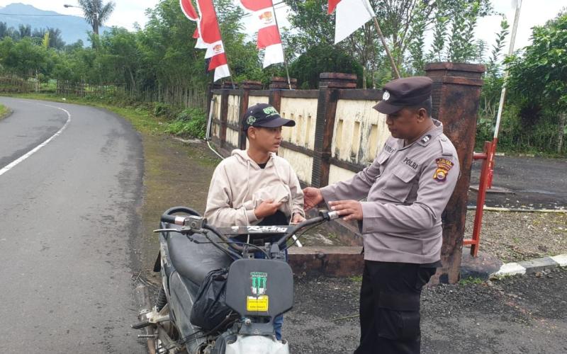 Polsek Sindang Dataran Imbau Warga Taat Aturan dan Cegah Kejahatan
