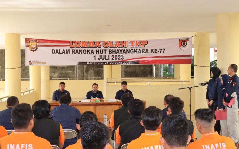 Dit Reskrimum Polda Bengkulu Gelar Lomba Olah TKP, Diikuti Seluruh Polres Jajaran