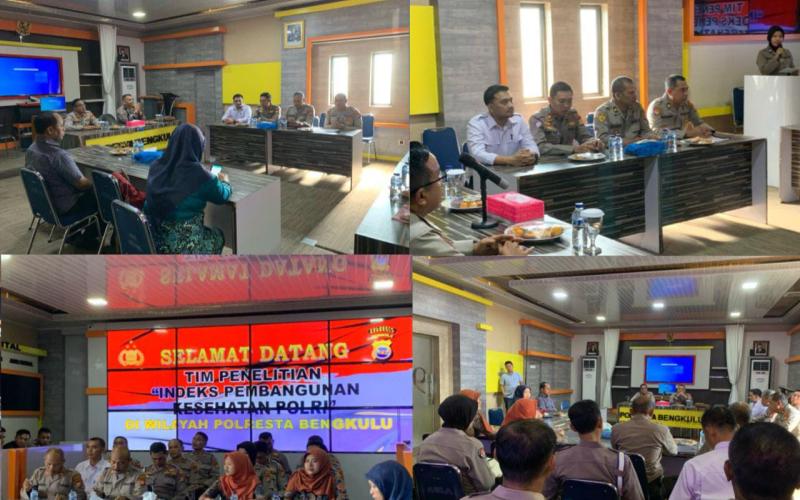Tingkatkan Motivasi dan Kinerja Polri, Polresta Bengkulu Gelar Penelitian Indeks Pembangunan Kesehatan Polri