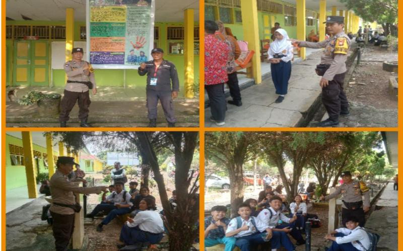 Bhabinkamtibmas Polsek Gading Cempaka Laksanakan Pengamanan PPDB 