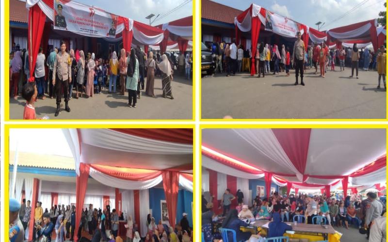 Polsek Kampung Melayu Lakukan Pengamanan Giat Bakti Kesehatan Polda Bengkulu 