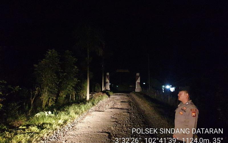 Patroli Dijalan Lintas, Cara Polsek Sindang Dataran Beri Masyarakat Rasa Aman