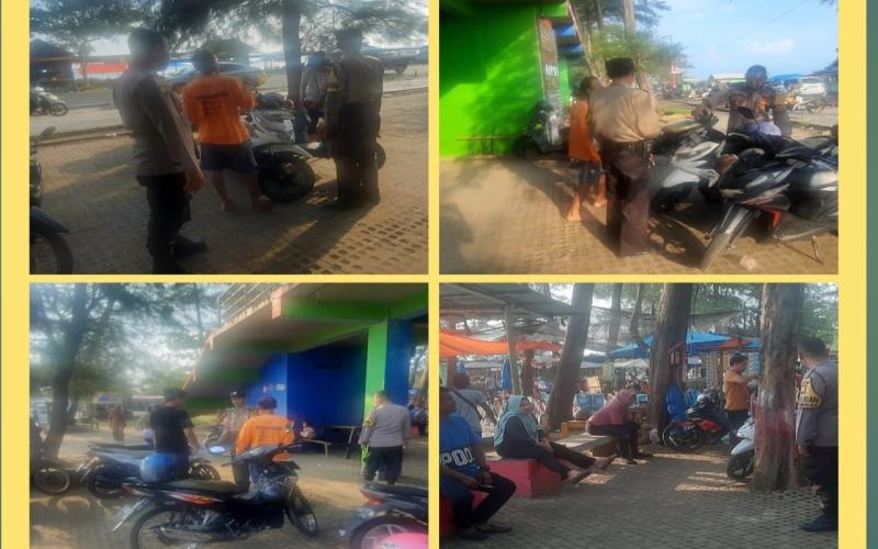 Polsek Teluk Segara Patroli Sore Rutin di Objek Wisata