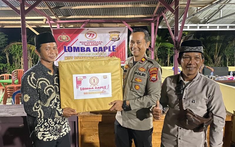 Peringati Hari Bhayangkara ke 77 tahun 2023, Polsek Seginim Gelar Lomba Gaple 