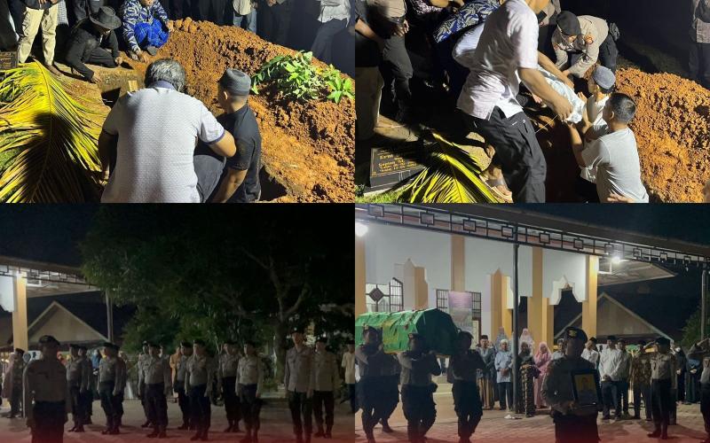 Polresta Bengkulu Gelar Upacara Pemakaman Anggota Polri 