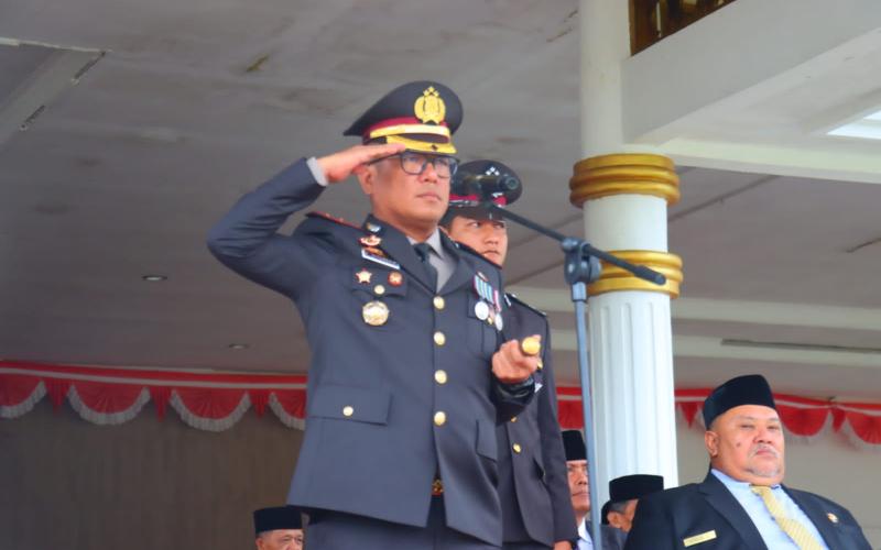 Kapolres Bengkulu Selatan Pimpin Upacara HUT ke-77 Bhayangkara