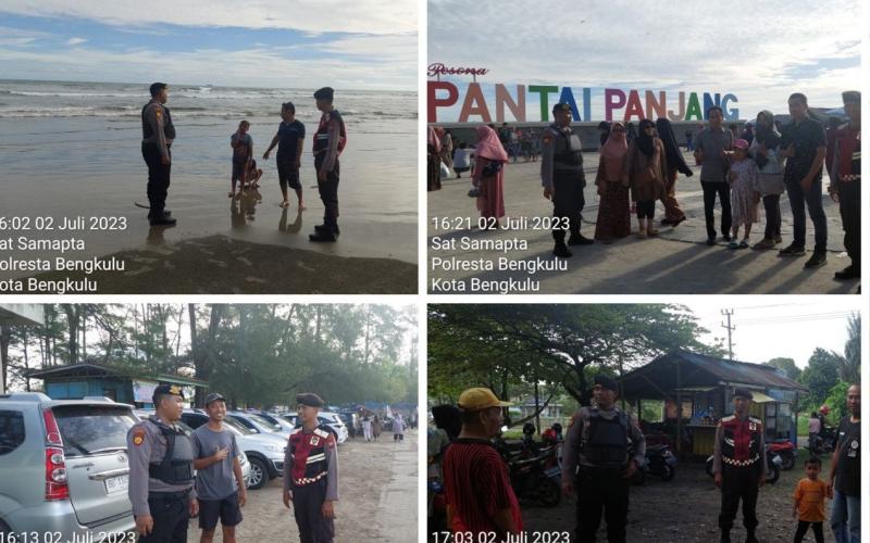 Sat Samapta Polresta Bengkulu, Patroli Mobiling di Sepanjang Pantai Panjang dan Pantai Berkas
