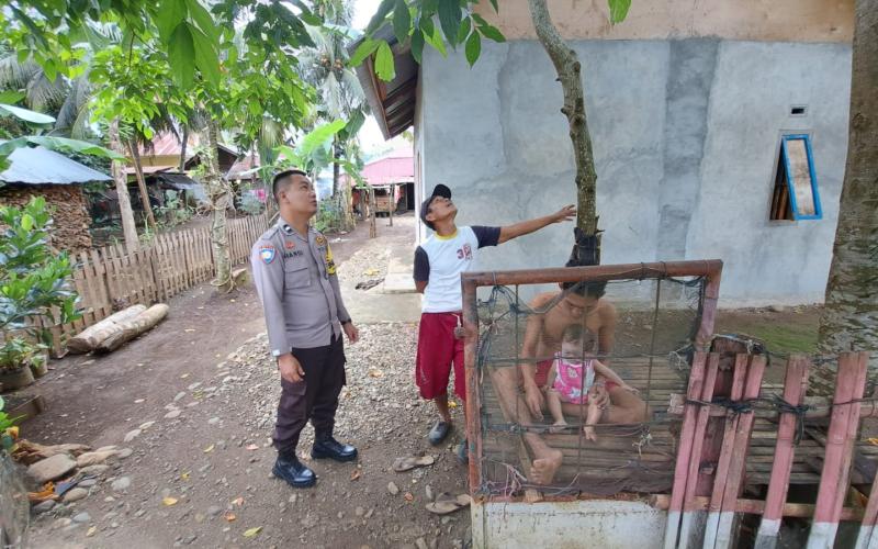 Bhabinkamtibmas Desa Lubuk Sirih Ilir Kecamatan Manna Sambang DDS Imbau Kamtibmas Kepada Warga