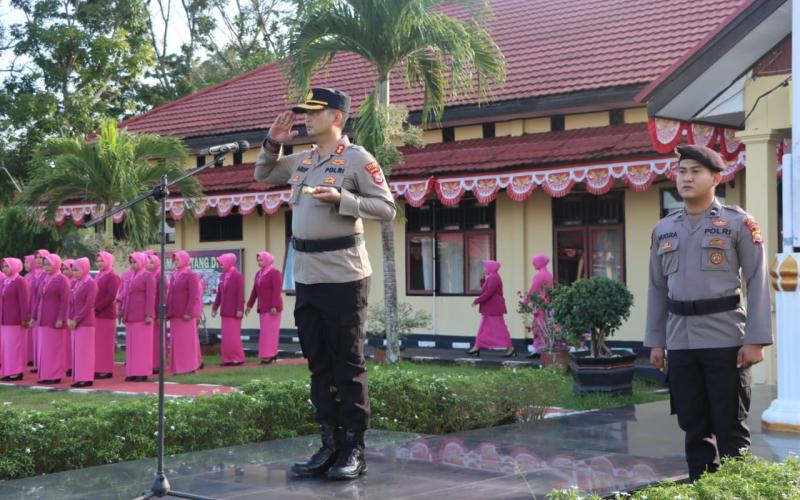 Polres Seluma Upacara Kenaikan Pangkat Personel Periode 1 Juli 2023