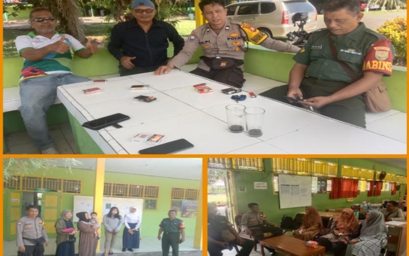 Bhabinkamtibmas Polsek Gading Cempaka, Pantau Kegiatan PPDB Jalur Zonasi di SMAN 7