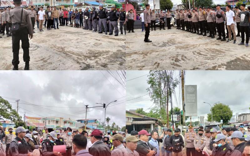 70 Personel Polresta Bengkulu Lakukan Pengamanan Terhadap Eksekusi Objek Perkara Perdata