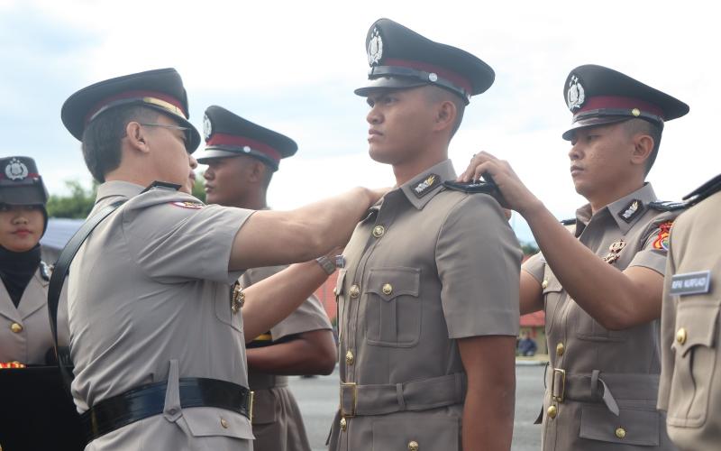Tutup Pendidikan, Irwasda Polda Bengkulu Lantik 134 Bintara Polri