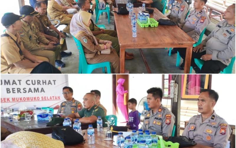 Kapolres Mukomuko, Gelar Jumat Curhat Bersama Forum Komunikasi Kepala Desa 