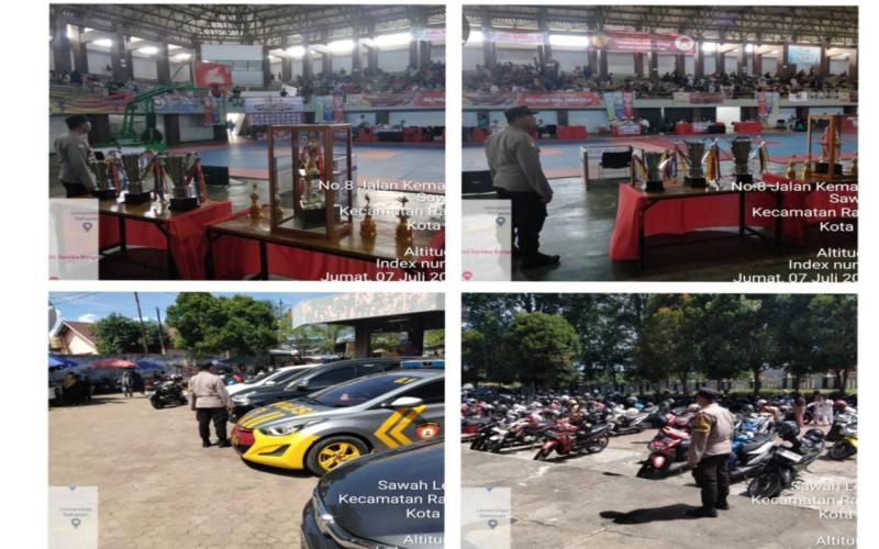 Polsek Ratu Agung Berikan Pengamanan Kegiatan Kejurda Kunshin Ryu Karate-Do dan Festival Karate Se Sumatera