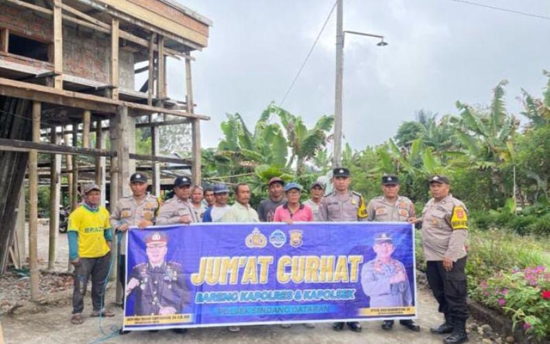 Tampung Keluhan Masyarakat, Polsek Sindang Dataran Jumat Curhat Bersama Wraga Desa Bengko