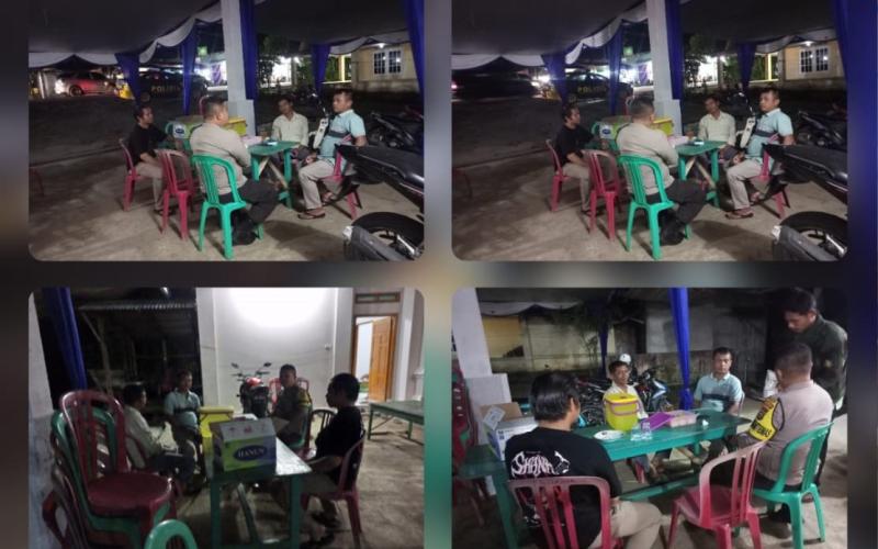 Cegah Gangguan Kamtibmas, Personel Polsek Muara Bangkahulu Patroli Sambang