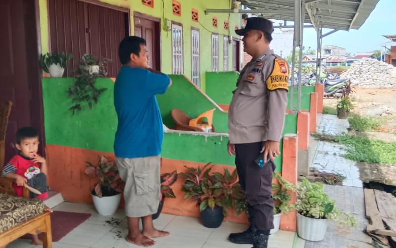 Bhabinkamtibmas Desa Batu Lambang     Sambang DDS, Imbau Kamtibmas Kepada Warga