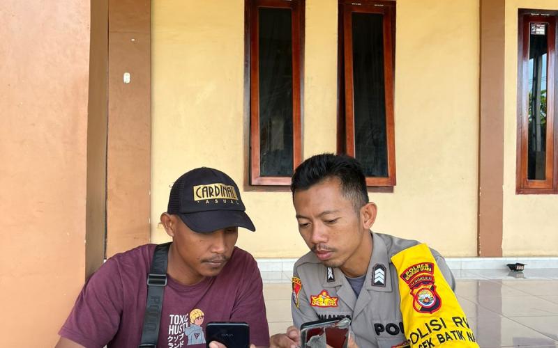 Polisi RW Batik Nau Gencarkan Sosialisasi Super App Polri