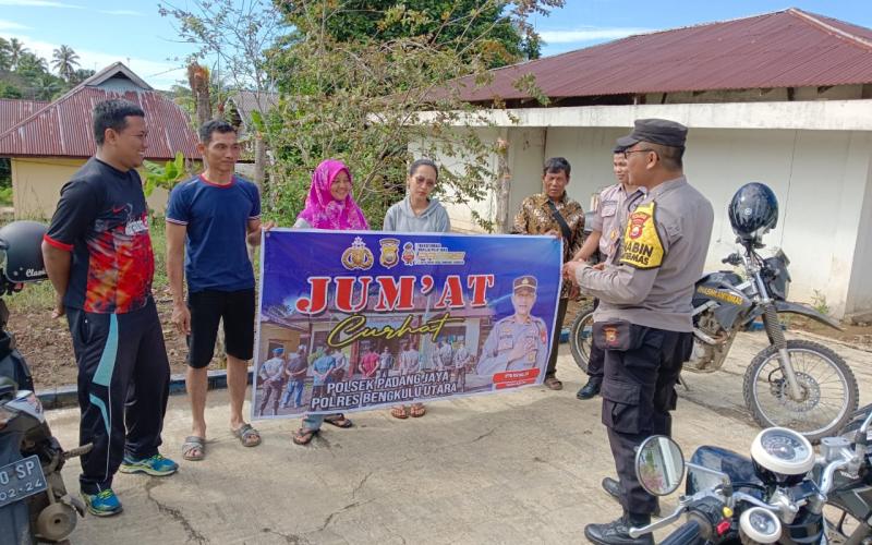 Polsek Padang Jaya Gelar Jumat Curhat Tampung Keluhan Masyarakat