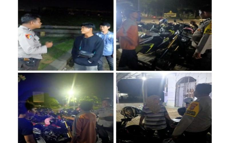 Patroli Mobiling, Polsek Teluk Segara Berikan Imbauan Waspada Terhadap Pencurian Ranmor
