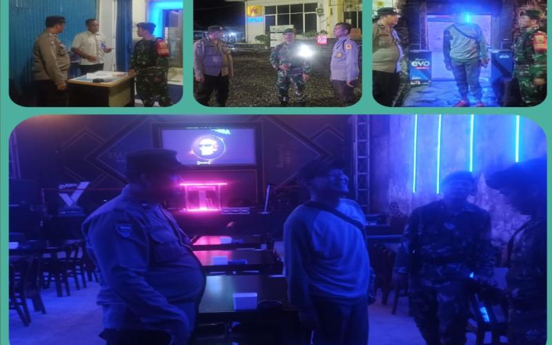 Ciptakan Kamtibmas yang Kondusif, Polsek Teluk Segara Patroli Gabungan  