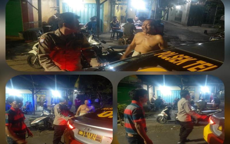 Jaga Keamanan Lingkungan, Polsek Teluk Segara Patroli Dialogis