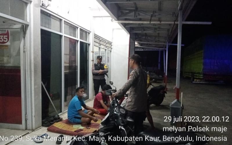 Cegah Tindakan 3C dan Premanisme, Polsek Maje Patroli KRYD 