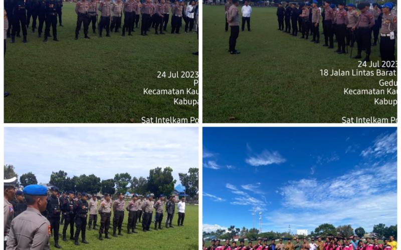 Sambut HUT RI Ke - 78, Polres Kaur Hadiri Pembukaan Turnament Sepak Bola Antar Desa 