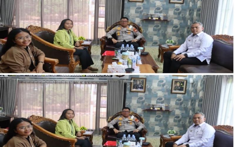 Tingkatkan Sinergitas,  Kapolres Bengkulu Selatan Terima Sambang Silaturahmi Komisariat Cabang Pemuda Katolik