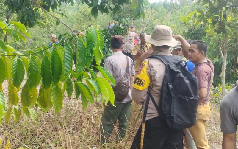 Tanggapi Keluhan Warga, Polsek Pino Cek TKP Penuman Harimau  