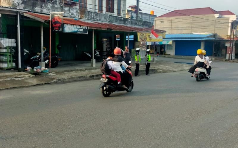 Commander Wish Pagi, Polres BS Cegah Kemacetan dan Laka Lantas 