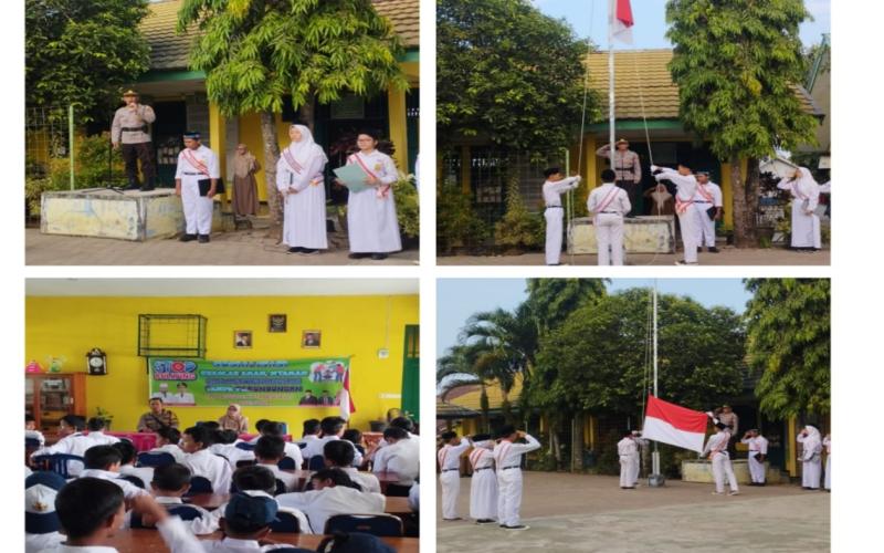 Police Goes To School, Kanit Binmas Polsek Gading Cempaka Sambangi SMPN 21 Kota Bengkulu 