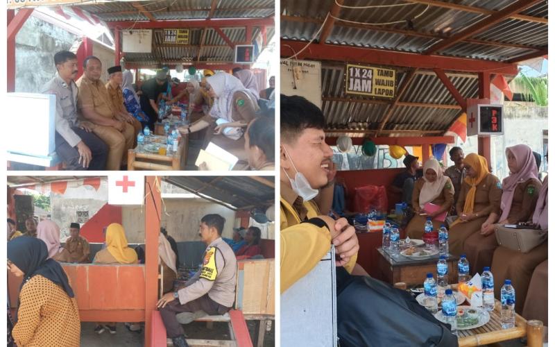 Monitoring Penilaian Lomba Kebersihan Lingkungan, Bhabinkatibmas Sampaiakn Imbaun Kamtibmas