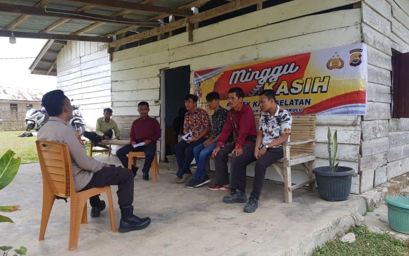 Minggu Kasih, Polsek Kaur Selatan di Pondok Pusaka Desa Padang Petron 