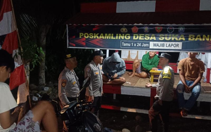 Patroli dan Sambang, Polsek Kaur Selatan Ingatkan Warga Untuk Lakukan Ronda Pada Jam Rawan Kamtibmas