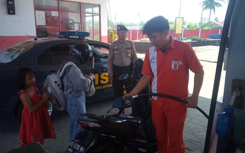 Tingkatakan Pengawasan, Polsek Kaur Selatan Patroli di Seputaran Wilkum 