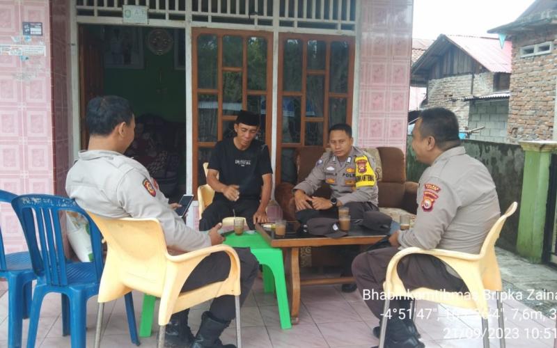 Polsek Maje, Sambang Tokoh Adat dan Tokoh Masyarakat di Desa Wayhawang 