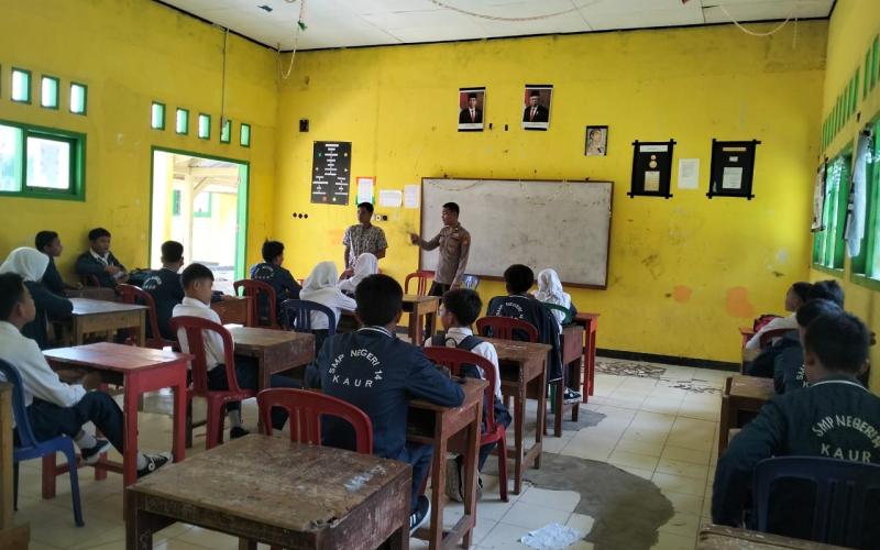 Police Goes To School di SMPN 14, Polisi Sampaikan Imbaun Kenakalan Remaja 