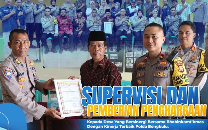 Kolaborasi Efektif Bersama Bhabinkamtibmas, Desa Rimbo Recap Raih Penghargaan Prestisius Dari Dit Binmas
