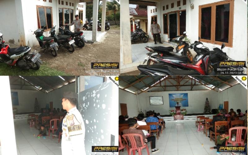 Polsek Selebar Laksanakan Pengamanan Ibadah Mingguan di Gereja GPDI Maranatha dan GKII Betungan 