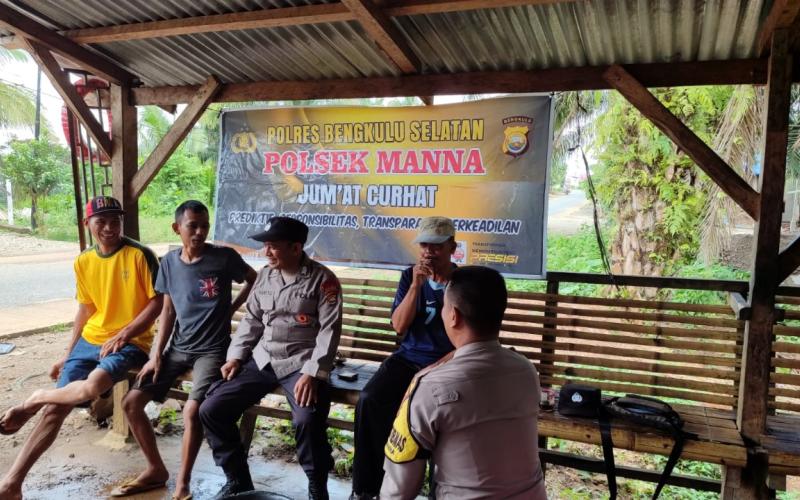Perkuat Sinergitas Polisi Dengan Masyarakat, Polsek Manna Gelar Jumat Curhat Dengarkan Keluhan Warga Binaan 