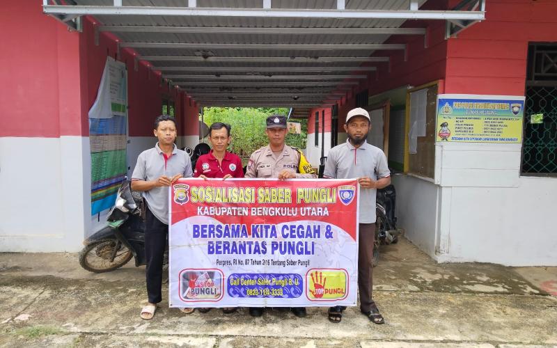 Guna Memberantas Pungli, Bhabinkamtibmas Polsek Ketahun Rutin Lakukan Sosialisasi