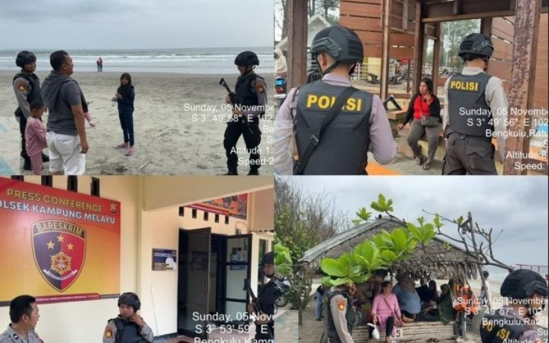 Patroli, Personel Sat Samapta Sampaikan Imbauan kepada Warga Waspada Aksi Kriminalitas