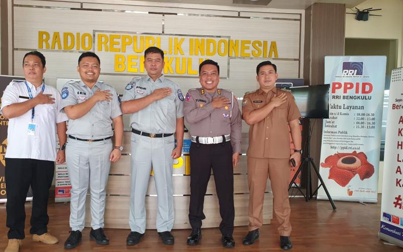 Mengudara Bersama RRI, Jasa Raharja Bengkulu Lakukan Sosialisasi Dalam Rangka Peningkatan PAD Di Sektor Pajak Kendaraan Bermotor