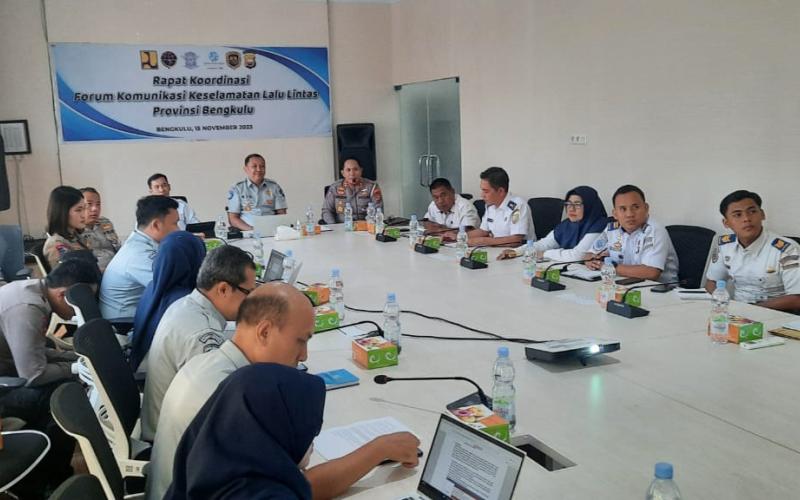Jasa Raharja Cabang Bengkulu Gelar Forum Komunikasi Lalu Lintas (FKLL), Komitmen Tekan Angka Kecelakaan