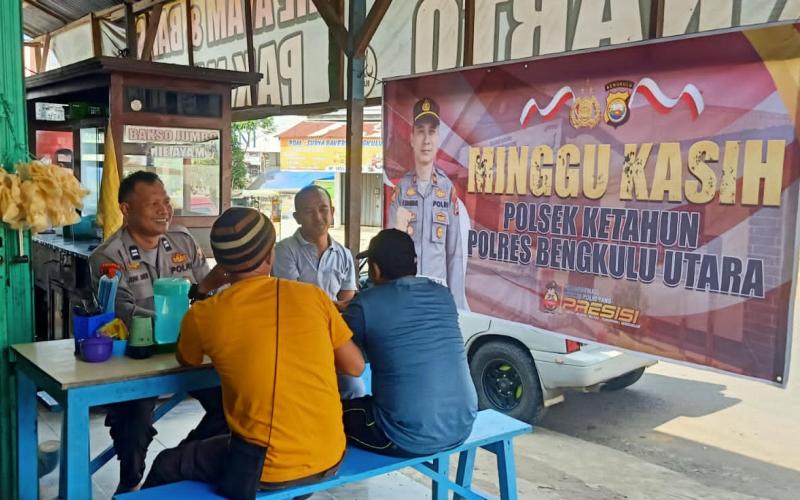 Tampung Keluhan Masyarakat Polsek Ketahun Lakukan Program Minggu Kasih